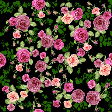 Rose pattern vector Free vector in Adobe Illustrator ai ( .ai ) vector ...
