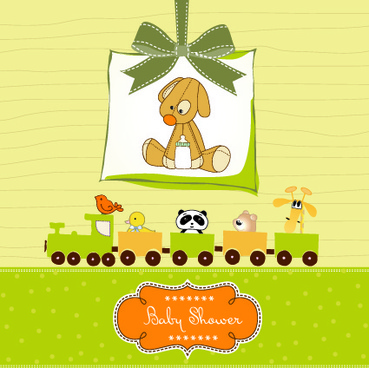 Download Cute baby theme vector Free vector in Encapsulated ...