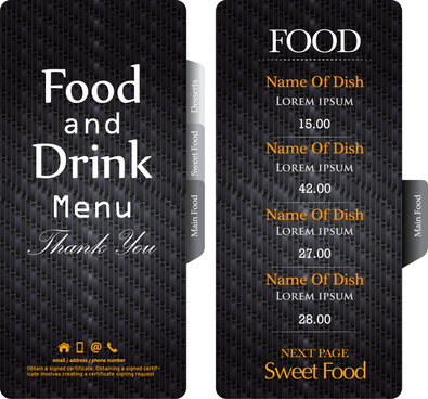 Drink Menu Template Free Download from images.all-free-download.com