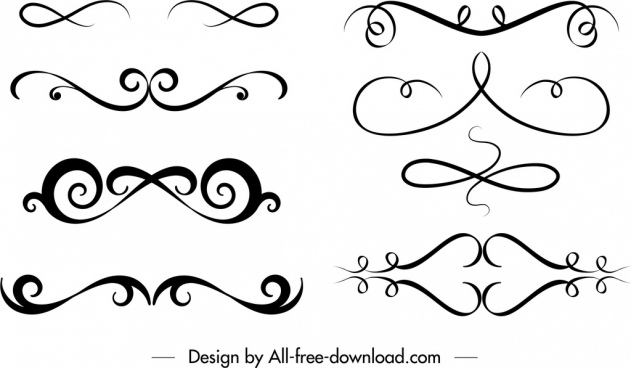 Download Free decorated vector swirls Free vector in Adobe ...