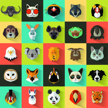 Download Cartoon Animal Head Icons Free Vector Download 48 680 Free Vector For Commercial Use Format Ai Eps Cdr Svg Vector Illustration Graphic Art Design