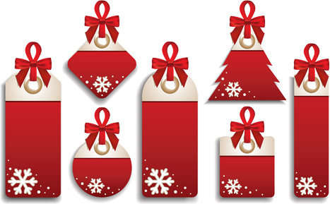 Download Christmas gift tag elements free vector download (45,005 ...
