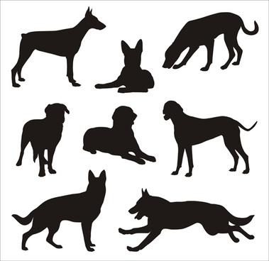 Download Dog silhouette free vector download (6,512 Free vector ...