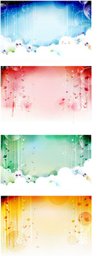 Beautiful dream banner background Vector Graphics Free vector in ...