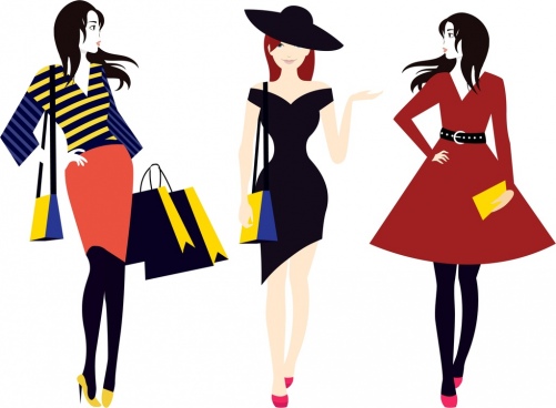 Download Shopping Women Icons Free Vector Download 32 452 Free Vector For Commercial Use Format Ai Eps Cdr Svg Vector Illustration Graphic Art Design