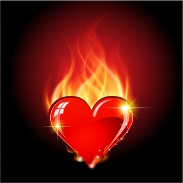 Heart On Fire Free Vector Download 5 211 Free Vector For Commercial Use Format Ai Eps Cdr Svg Vector Illustration Graphic Art Design