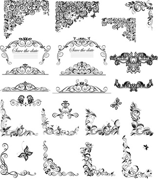 Download Floral Ornaments For Wedding Vector Free Vector Download 119 061 Free Vector For Commercial Use Format Ai Eps Cdr Svg Vector Illustration Graphic Art Design