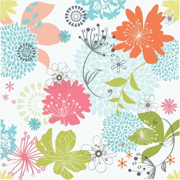 Simple Floral Pattern Free Vector Download 27 939 Free Vector For Commercial Use Format Ai Eps Cdr Svg Vector Illustration Graphic Art Design