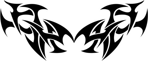 tribal tattoos in vector