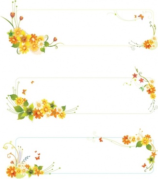 Flower banner free vector download (23,317 Free vector) for commercial