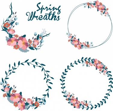 Download Flower Wreath Circle Free Vector Download 18 609 Free Vector For Commercial Use Format Ai Eps Cdr Svg Vector Illustration Graphic Art Design