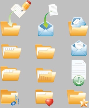 Cute Folder Icons Free Vector Download 32 136 Free Vector For