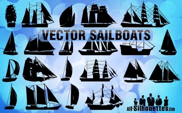 sailboat vector free download