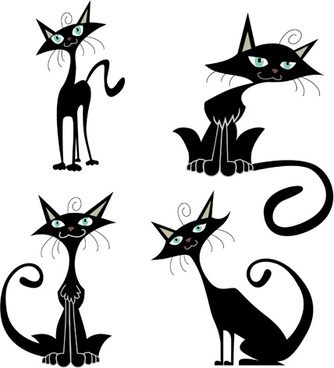 Black Cat Drawing Free Vector Download 97 262 Free Vector For Commercial Use Format Ai Eps Cdr Svg Vector Illustration Graphic Art Design