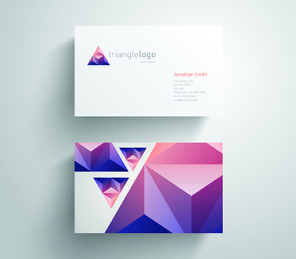 Business Simple Geometric Fragment Company Business Card