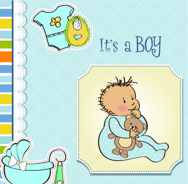 Download Baby Boy Card Free Vector Download 16 269 Free Vector For Commercial Use Format Ai Eps Cdr Svg Vector Illustration Graphic Art Design