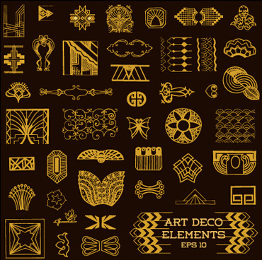 Art Deco Elements Free Vector Download 224 949 Free Vector