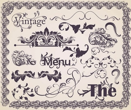 Ornate Design Elements Free Vector Download 37 324 Free Vector