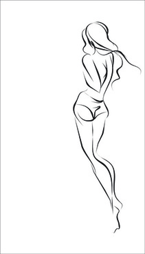 Outline Drawing Girl Body Free Vector Download 101 236 Free Vector For Commercial Use Format Ai Eps Cdr Svg Vector Illustration Graphic Art Design