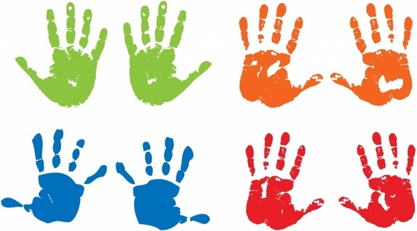 Download Vector child handprint free vector download (1,398 Free ...