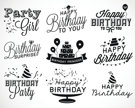 Happy Birthday Logo Free Vector Download 73 771 Free Vector For Commercial Use Format Ai Eps Cdr Svg Vector Illustration Graphic Art Design