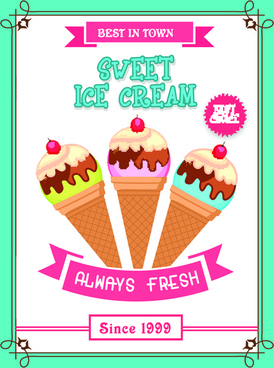ice cream poster