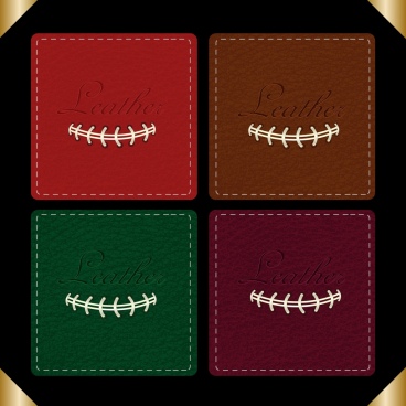 leather pattern collection various multicolored squares design