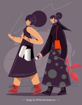 Cartoon Shopping Girl Free Vector Download 23 769 Free Vector For Commercial Use Format Ai Eps Cdr Svg Vector Illustration Graphic Art Design