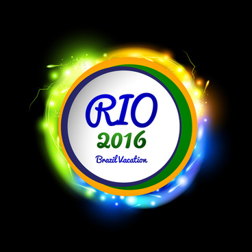 Rio De Janeiro 16 Olympic Logo With The Olympic Bid Logo The Official Hd Wallpapers And Videos Free Vector In Adobe Illustrator Ai Ai Vector Illustration Graphic Art Design Format