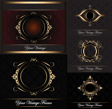 Gold frame vector free vector download (8,493 Free vector) for