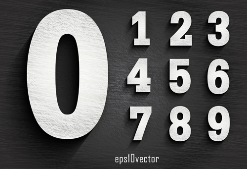 Download Wordart font numbers free vector download (3,684 Free ...