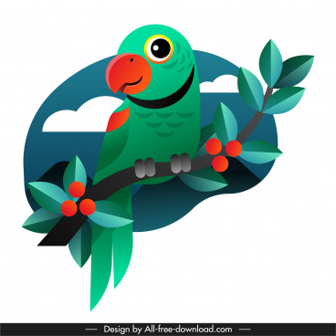 Chinese painting bird 01 vector Free vector in Encapsulated PostScript ...