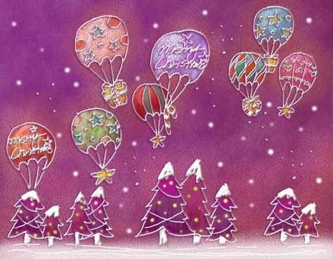 pastels handpainted christmas illustrator psd layered 8