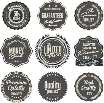 Free vector vintage style easter labels and badge Free vector in ...