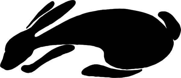 Rabbit silhouette vector graphic Free vector for free download about (1