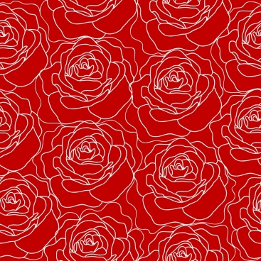 Download Red Rose Pattern Free Vector Download 26 384 Free Vector For Commercial Use Format Ai Eps Cdr Svg Vector Illustration Graphic Art Design