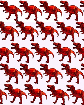 red trex with horns