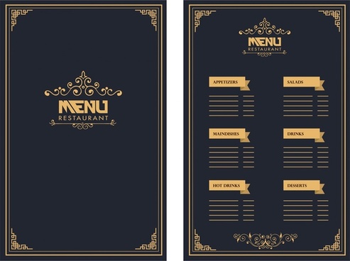 Luxury 50 Menu Card Background Images