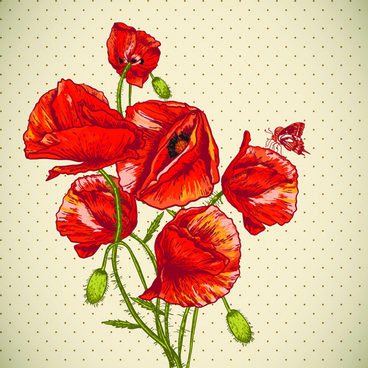Red Poppy Drawing Free Vector Download 97 279 Free Vector For Commercial Use Format Ai Eps Cdr Svg Vector Illustration Graphic Art Design