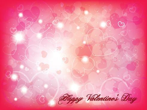 romantic of valentines day backgrounds art vector