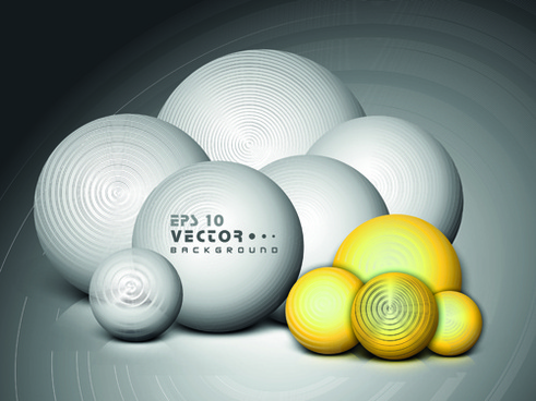 Download Set of 3d objects from vector background graphic Free ...