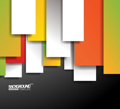 Set Abstraction Colored Shapes Background Free Vector
