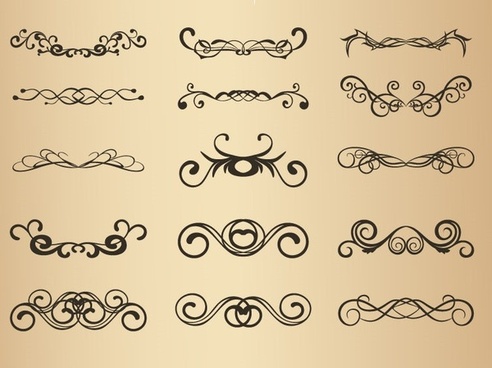 cdr design elements vintage vector) free download vector (96 for Free Handmade