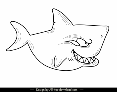 Free Free 131 Shark Outline Svg SVG PNG EPS DXF File