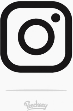 Instagram Black And White Logo Vector