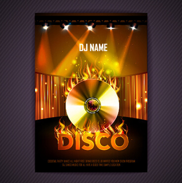 Disco party invitation free free vector download (3,280 Free vector ...