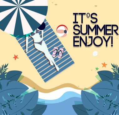 Swimming Bikini Girl Free Vector In Adobe Illustrator Ai ( .Ai ) Vector ...