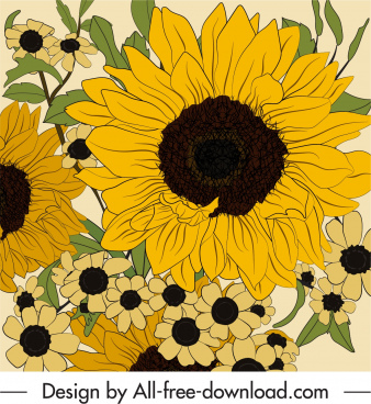 Free Free 226 Vector Sunflower Svg Free SVG PNG EPS DXF File