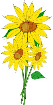 Free Free 269 Outline Free Sunflower Clipart SVG PNG EPS DXF File