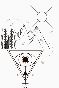 Free Geometric Mountain Svg Free SVG PNG EPS DXF File